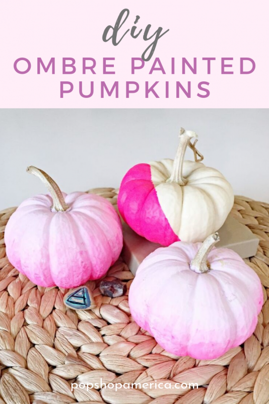 diy ombre painted pumpkins pop shop america