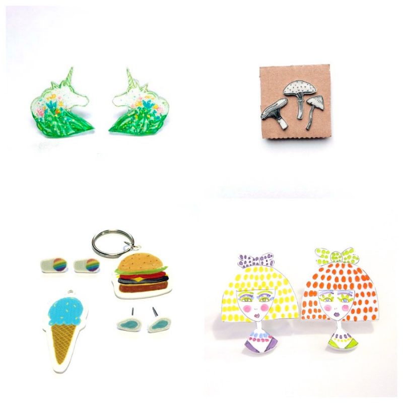 different ideas with shrinky dinks from the pop shop america craft class