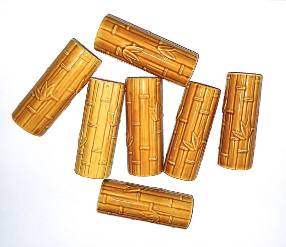 mid century tiki tumbler set vintage glasses vintage on etsy