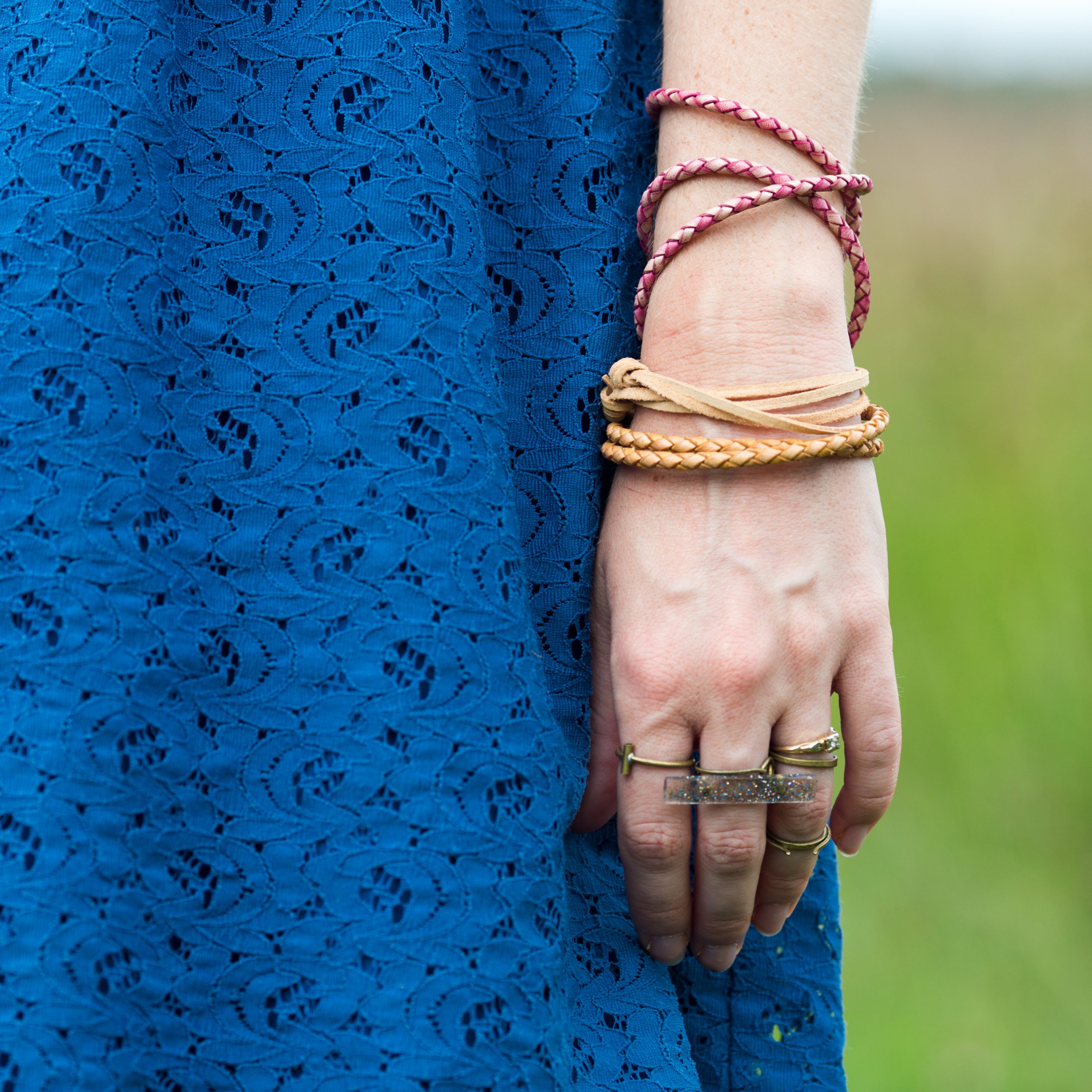 featured image easy carefree boho leather bracelet diy