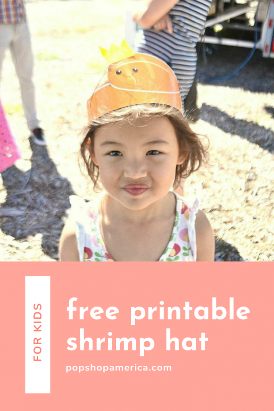 diy free printable shrimp hat pop shop america