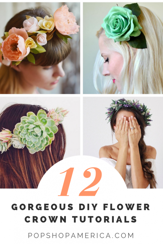 how to make a flower crown 12 tutorials pop shop america