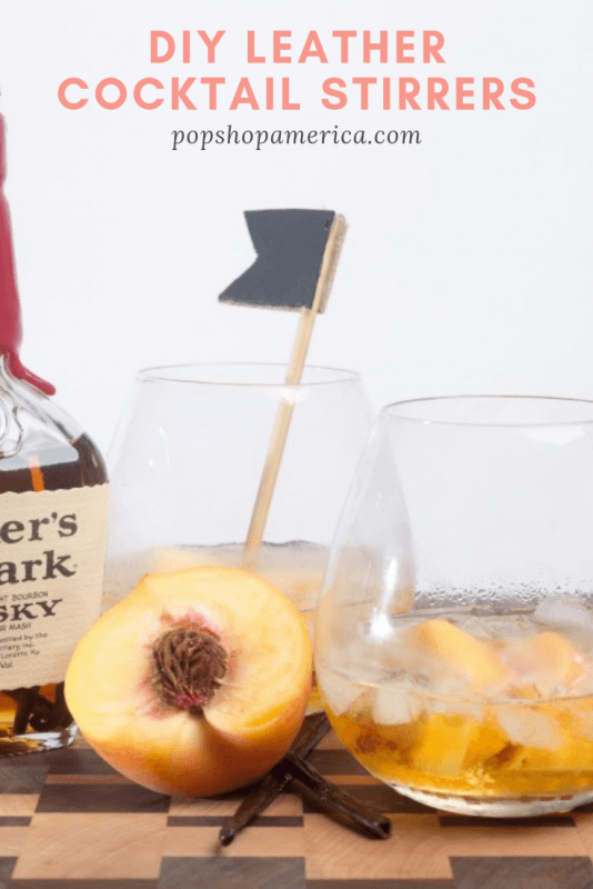 diy leather cocktail stirrers pop shop america