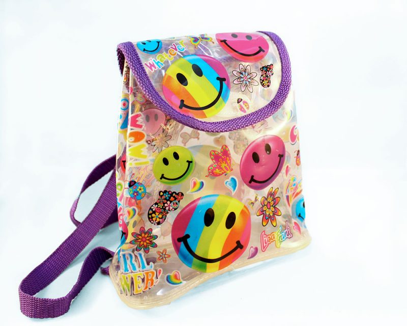 lisa frank smiling faces backpack