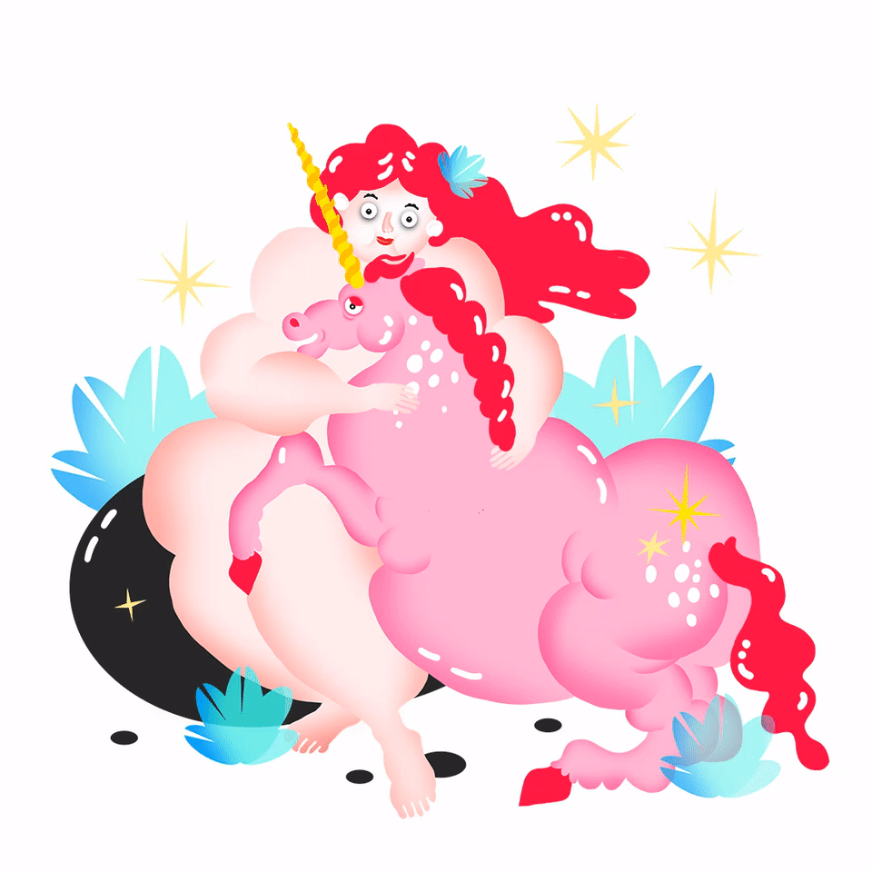 sofia-hydman-unicorn-art-gif Image 11