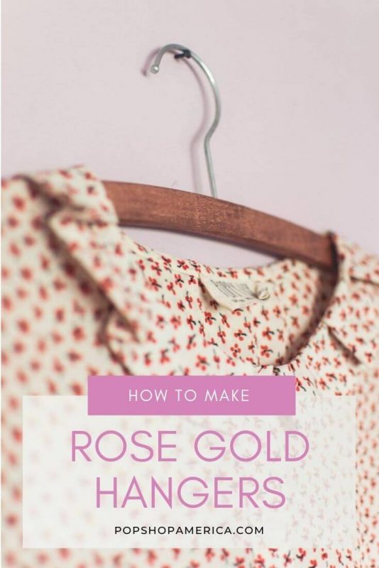 How to make simple DIY rose gold hangers tutorial featured image (1)