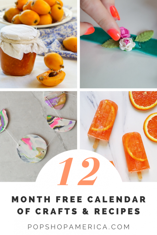 free printable craft calendar pop shop america