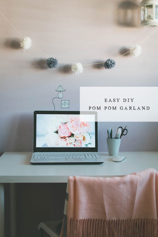 How To Make An Easy DIY Pompom Garland