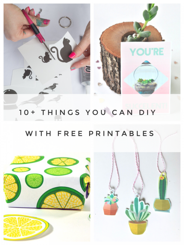 10 + things you can diy with free printables