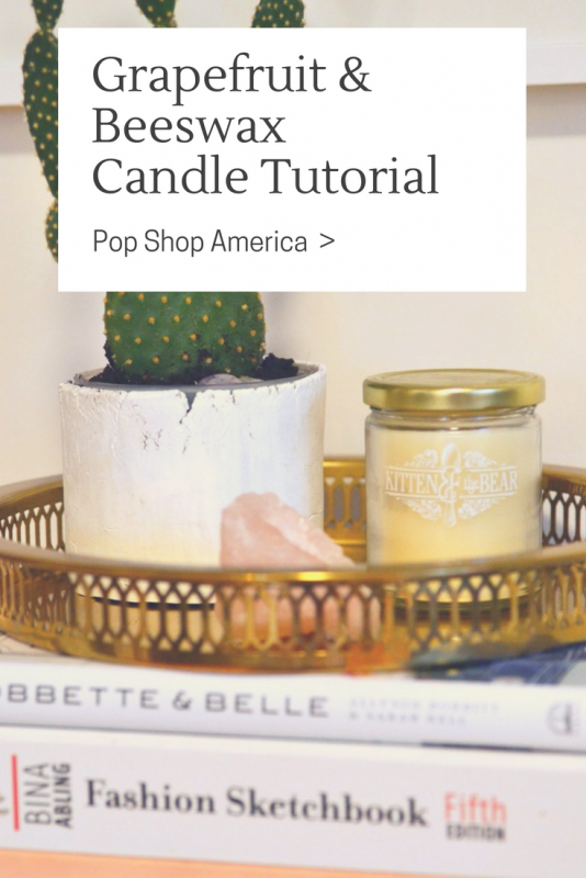 Grapefruit & Beeswax Candle Tutorial