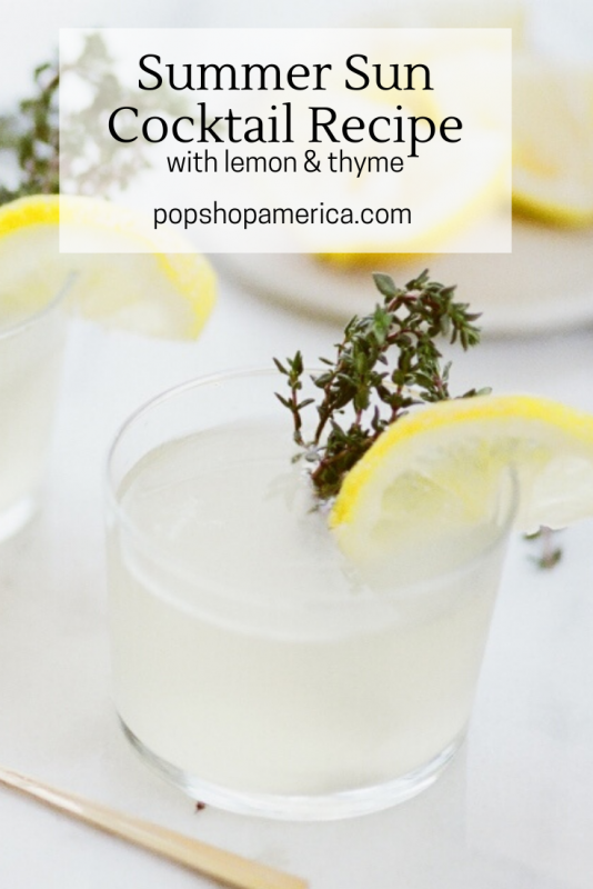 summer sun cocktail recipe pop shop america