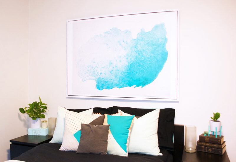 Watercolour Mural DIY tutorial