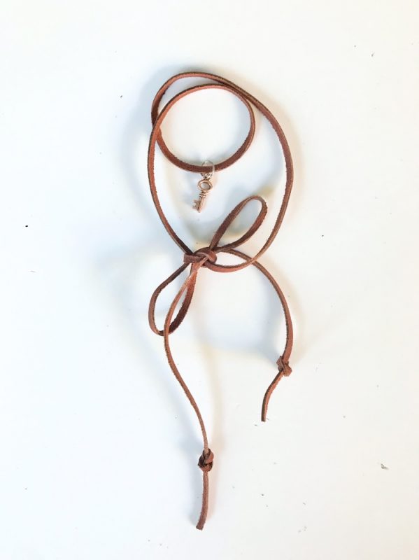 finished diy leather lariat necklace hero pop shop america