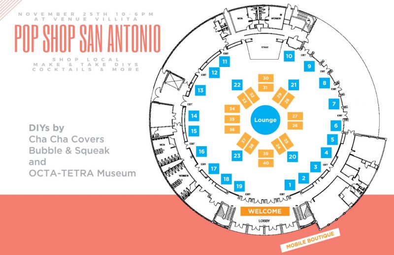 pop shop san antonio craft fair site map