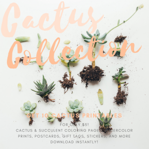 cactus collection printables pop shop america