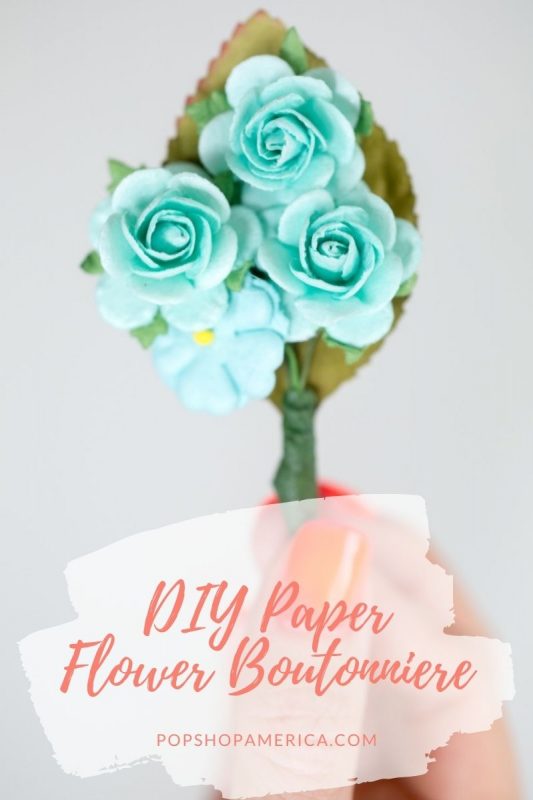 DIY Paper Flower Boutonniere Pop Shop America