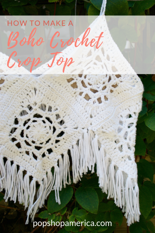 how to make a crochet crop top pattern pop shop america