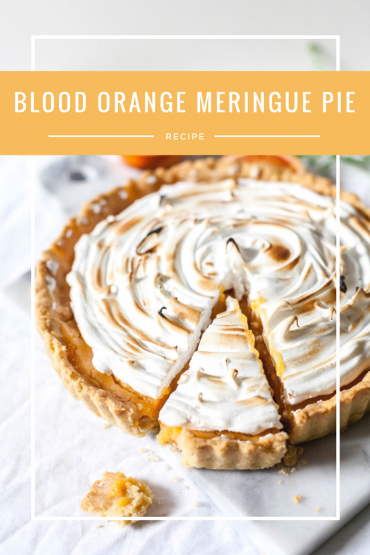 blood orange meringue pie recipe pinterest