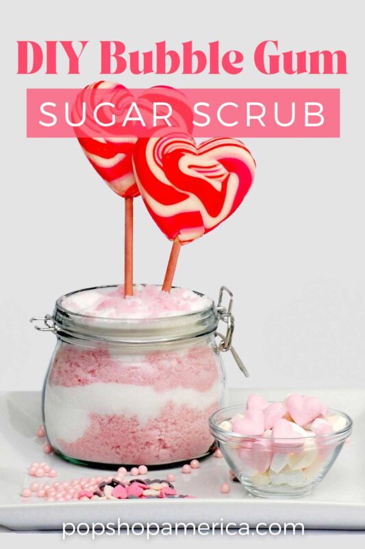 diy bubble gum sugar scrub recipe tutorial