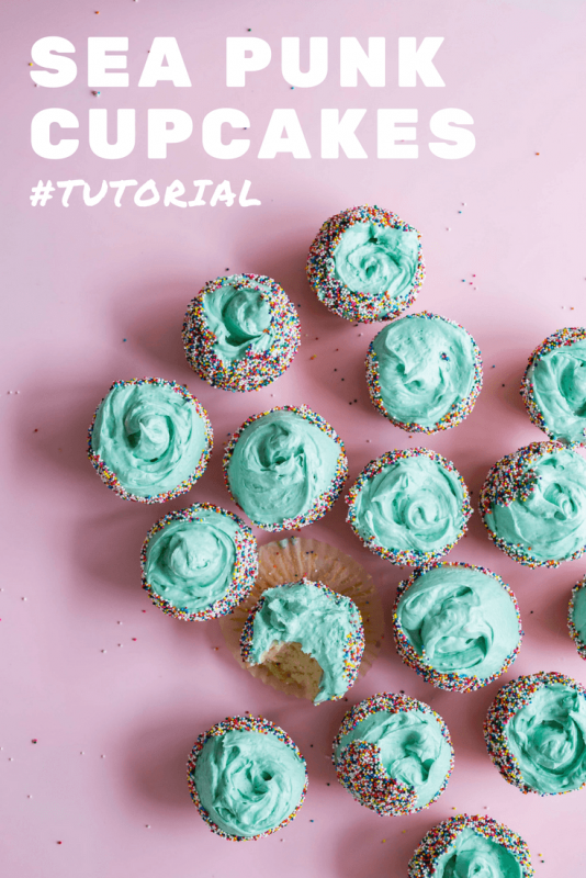 sea punk cupcakes craft tutorial
