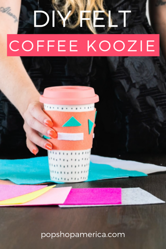 diy felt coffee sleeve pop shop america
