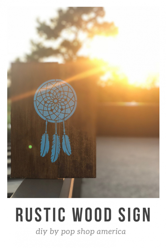 diy rustic wood sign pop shop america