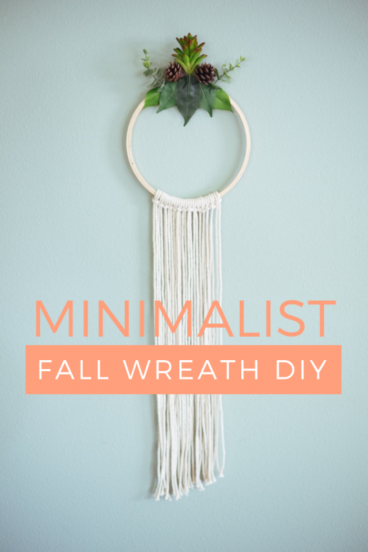 minimalist fall wreath diy pop shop america