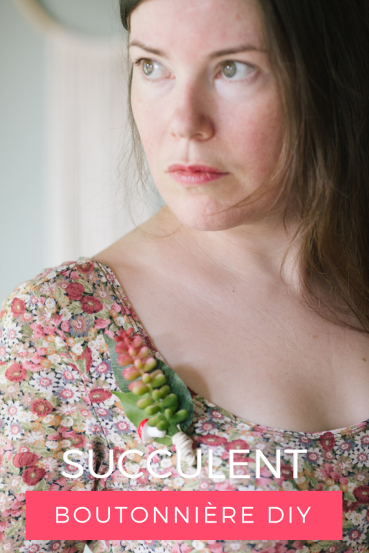tutorial to make succulent boutonniere final