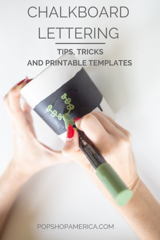 chalkboard lettering tips and tricks pop shop america