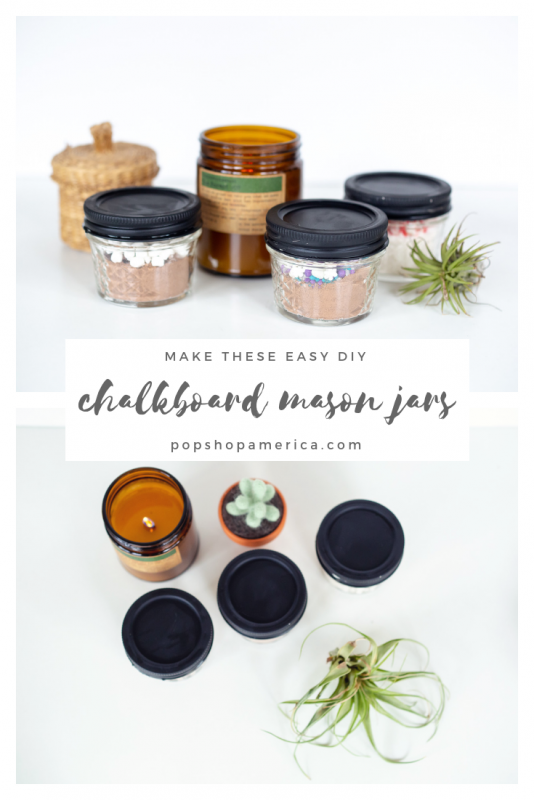 easy diy chalkboard painted mason jars