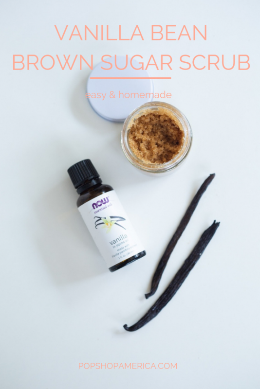 easy vanilla bean brown sugar scrub diy