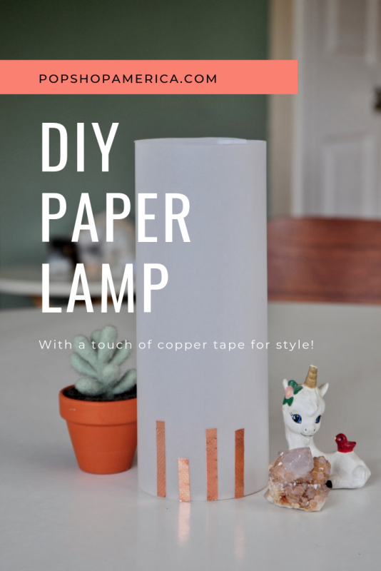 DIY paper lamp tutorial for craft in style arts and crafts subscription box