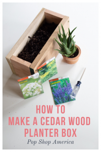 how to make a cedar wood planter box pop shop america
