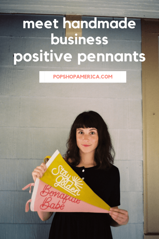 chloe jennings positive pennants handmade business kansas city