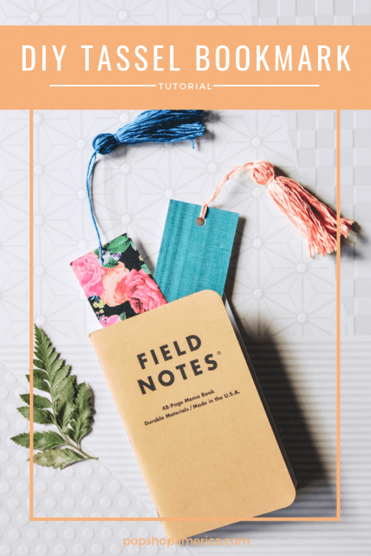 diy tassel bookmark for craft in style pop shop america
