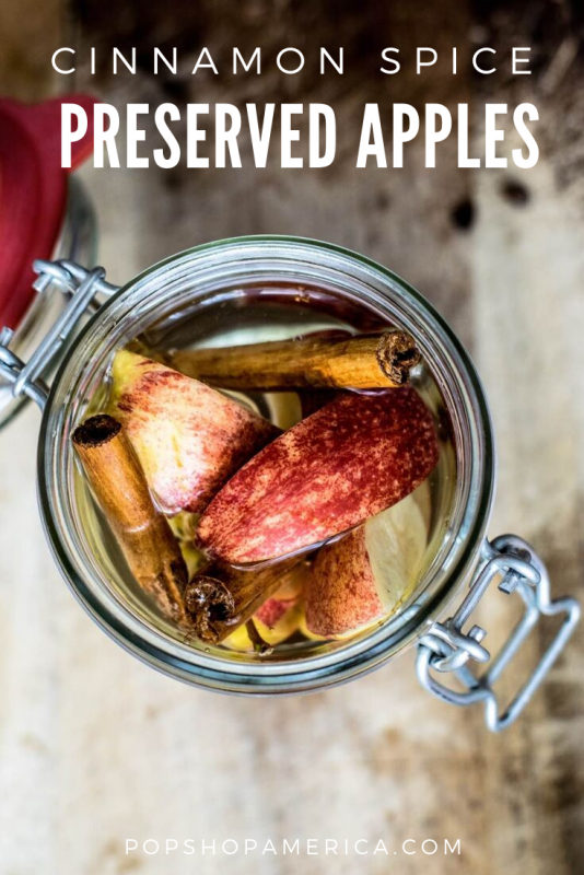 cinnamon spice preserved apples recipe pop shop america