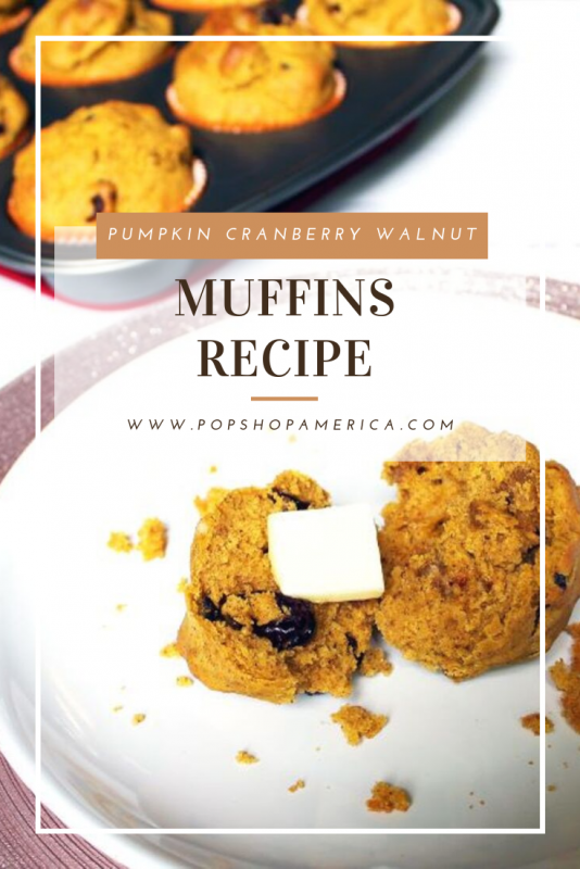 feature pumpkin cranberry walnut muffins recipe