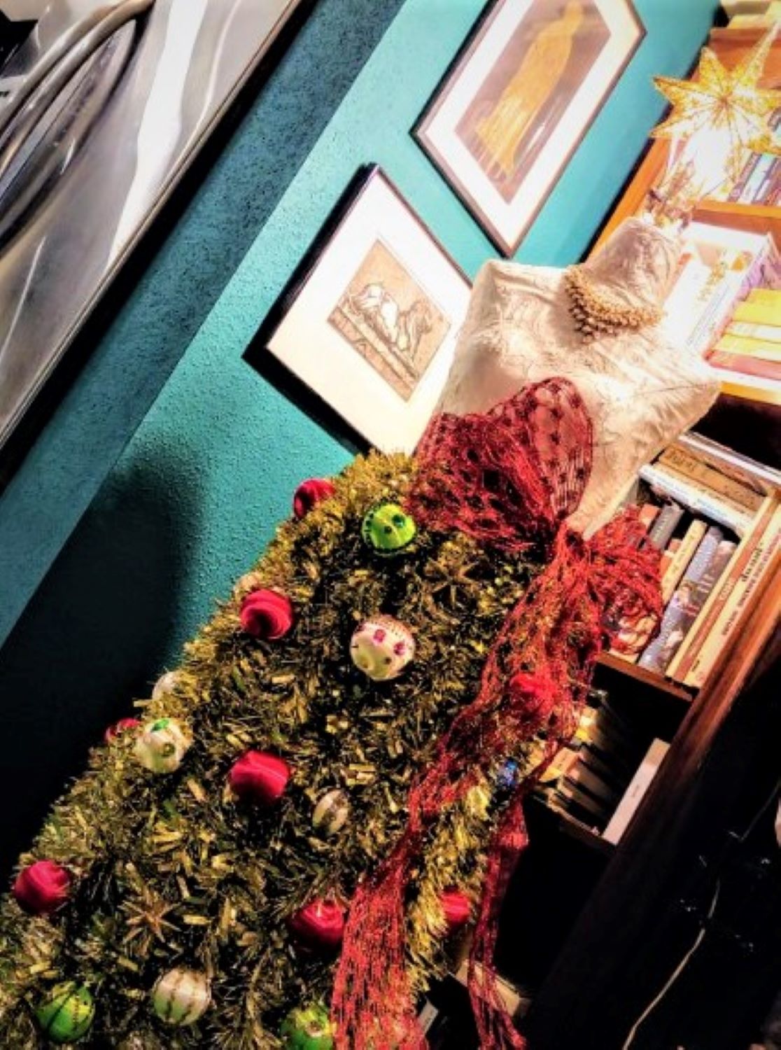 Christmas Tree Gown DIY Finished!