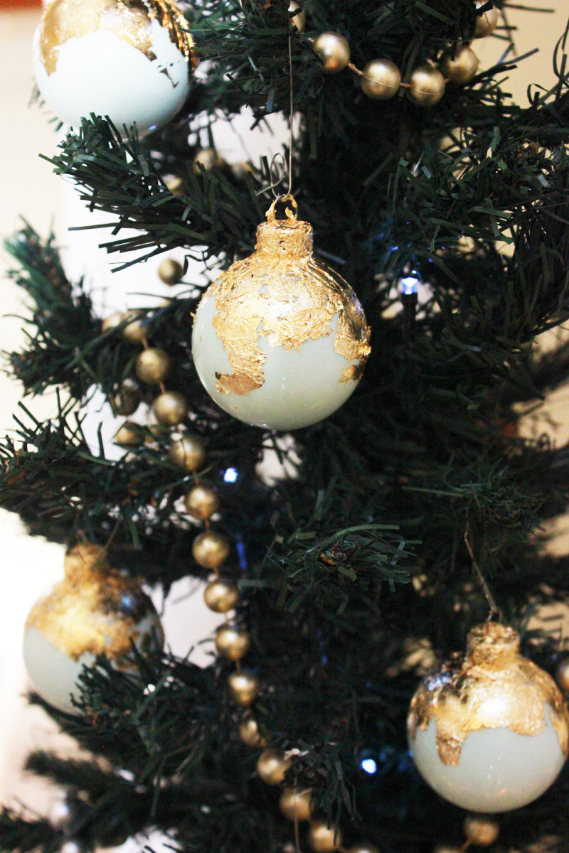 DIY Gold Lead Ornaments 