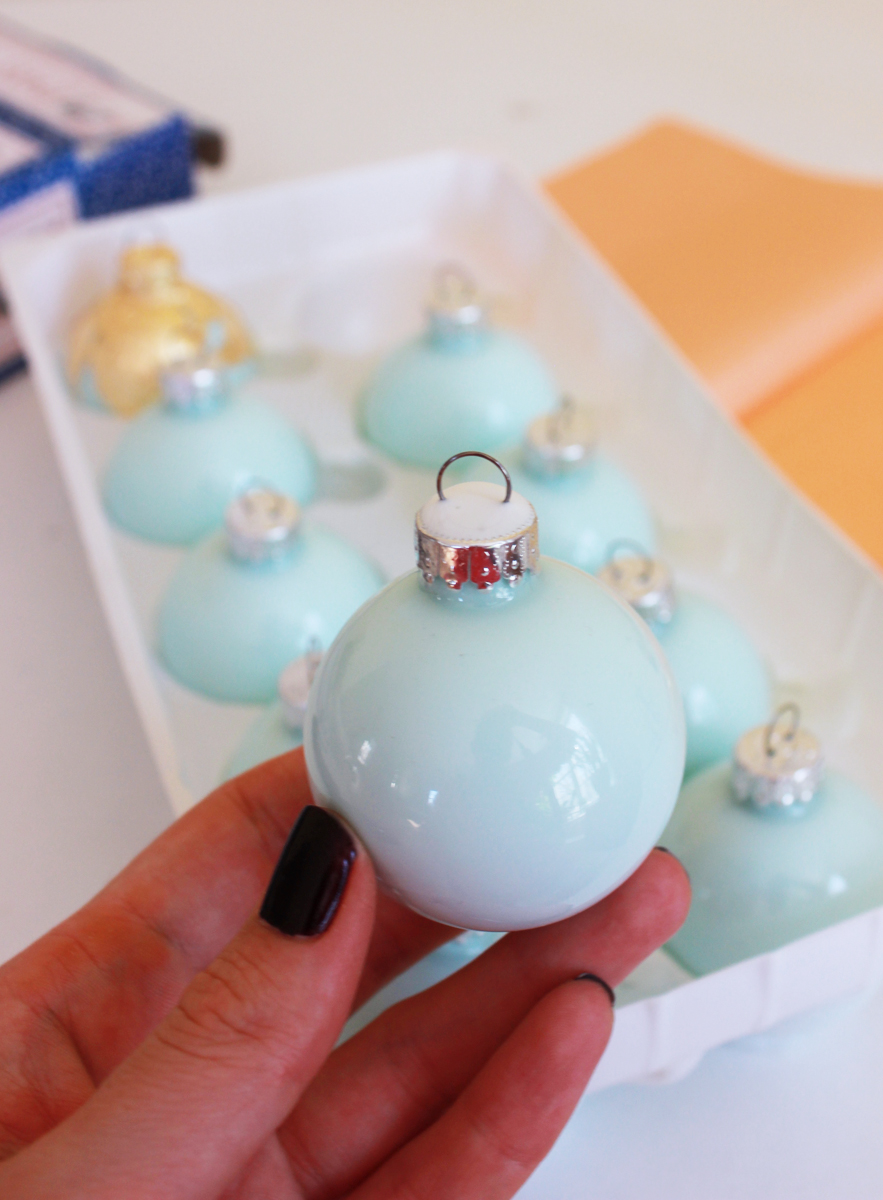 DIY Gold Lead Ornaments 