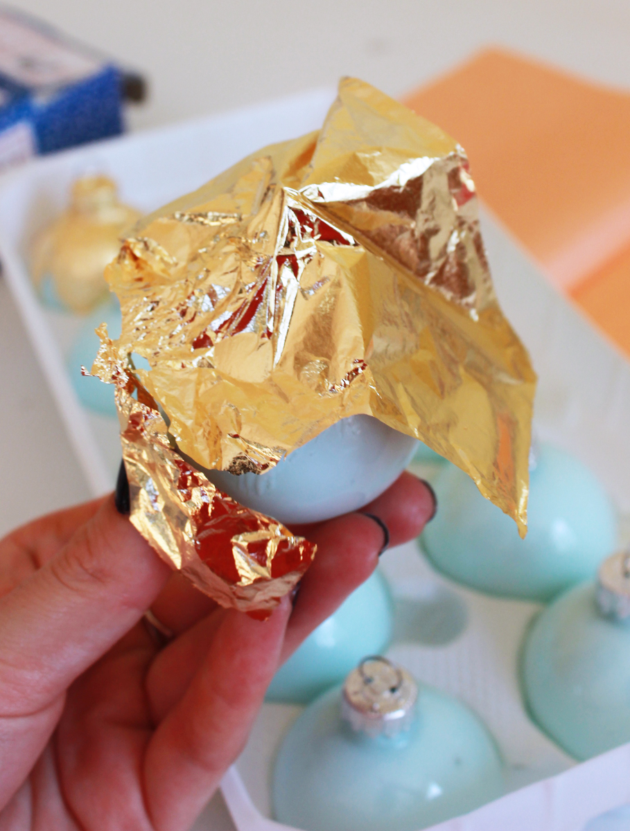 DIY Gold Lead Ornaments 