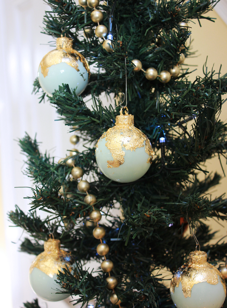 DIY Gold Lead Ornaments 