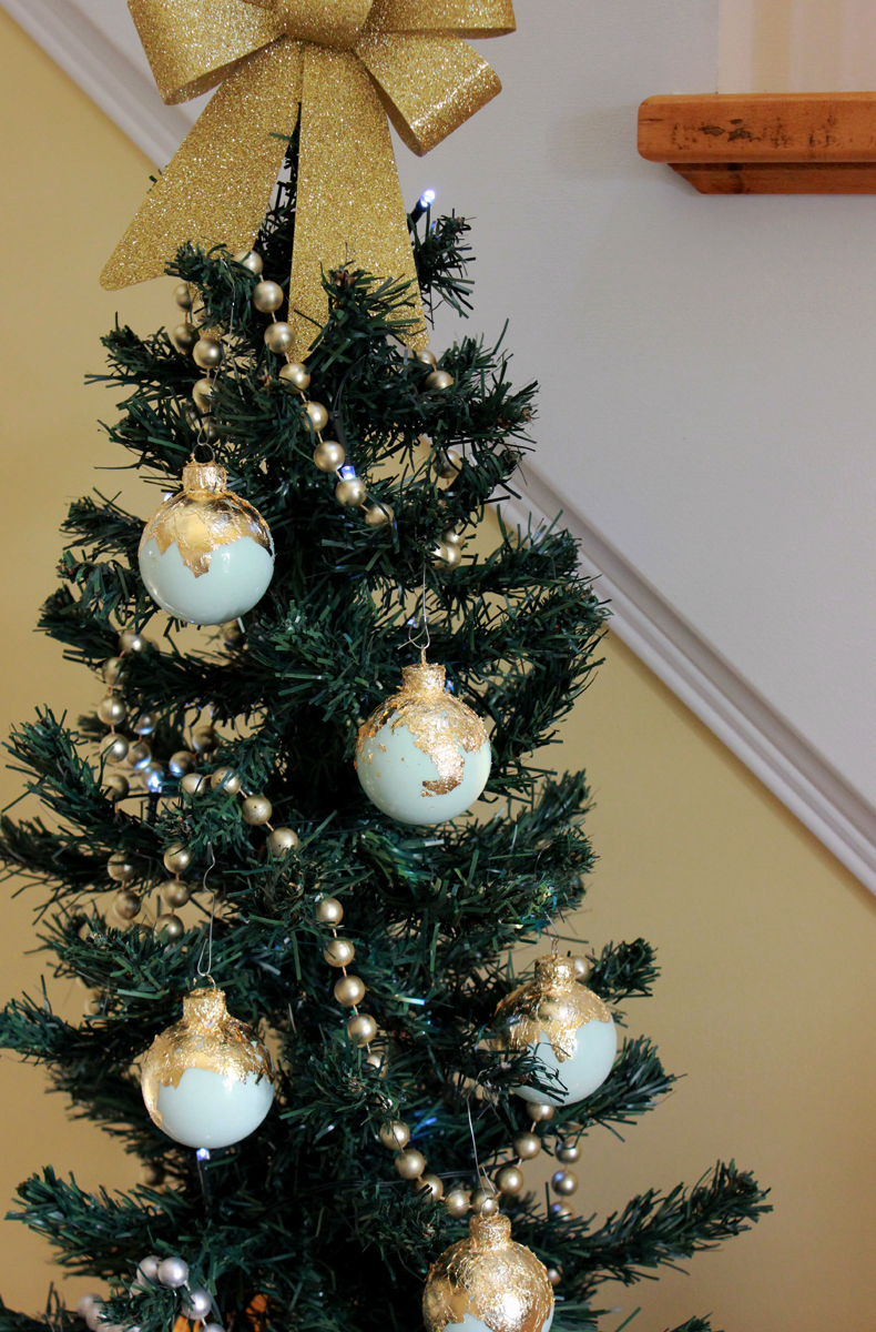 DIY Gold Lead Ornaments 