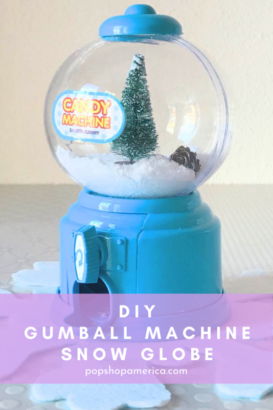 diy gumball machine snow globe craft tutorial