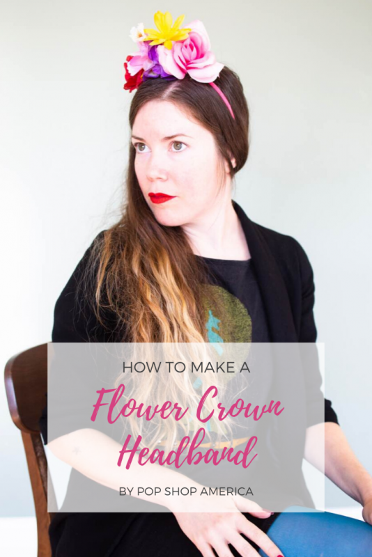 how to make a flower crown headband pop shop america