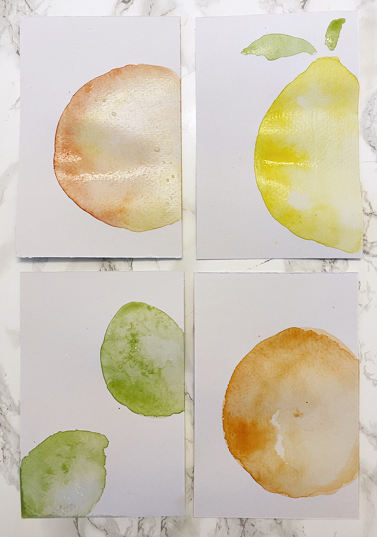 DIY Watercolour Postcards