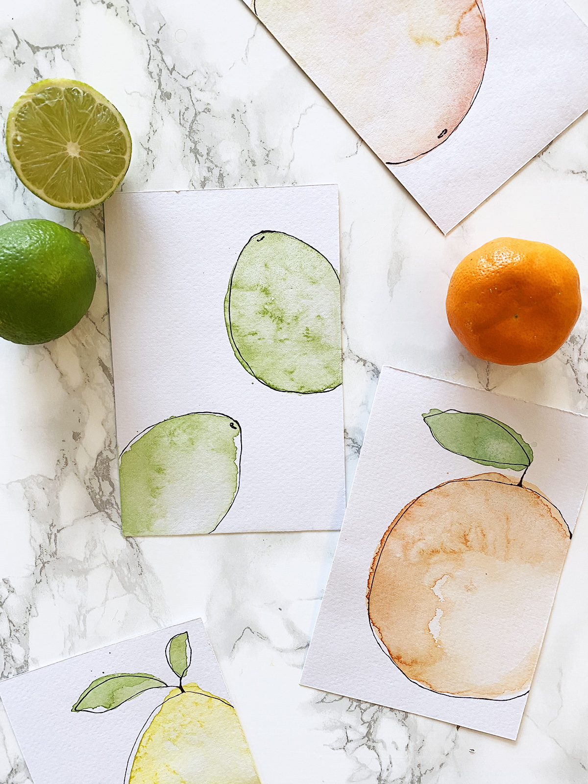 DIY Watercolour Postcards