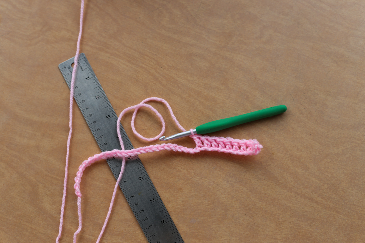 crocheting washable swiffer pad in pink