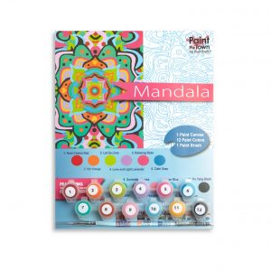 mandala paint by numbers kit adult painting supplies