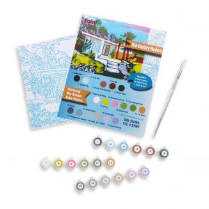 paint by numbers kit mid century modern home